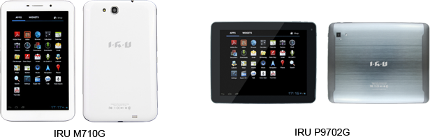 7-ми дюймовый планшет IRU M710G и 9.7”-дюймовый IRU P9702G